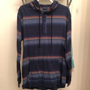 Men’s Striped Hoodie/Shirt